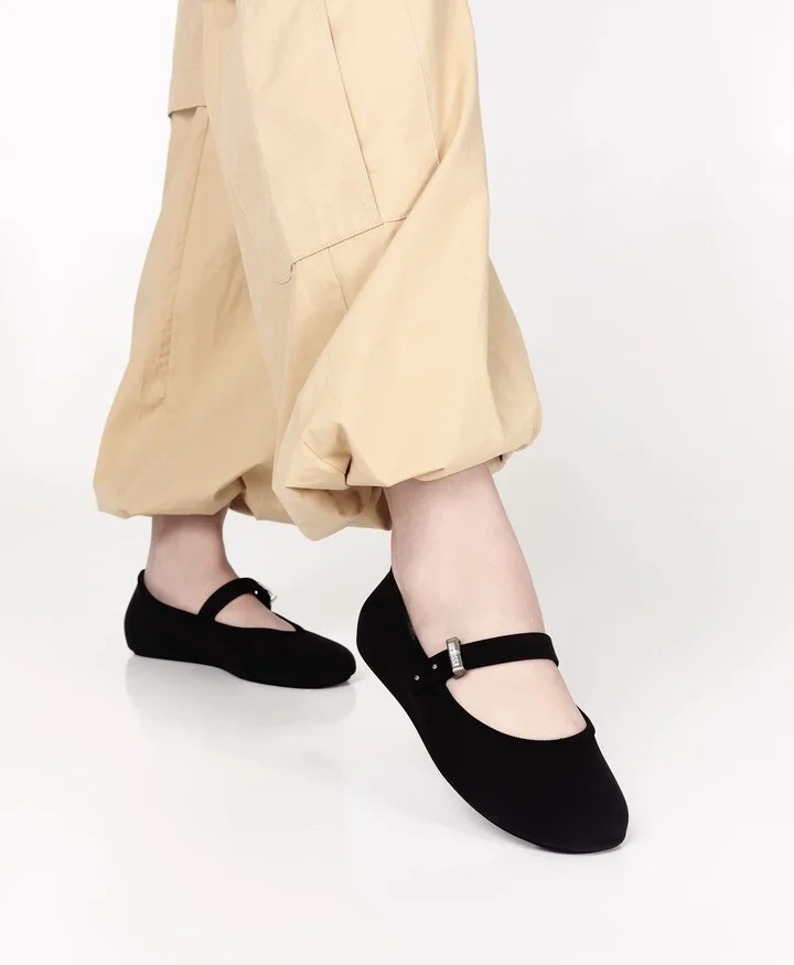 Soft Ballerina Ballet Flat - Black - Image 4