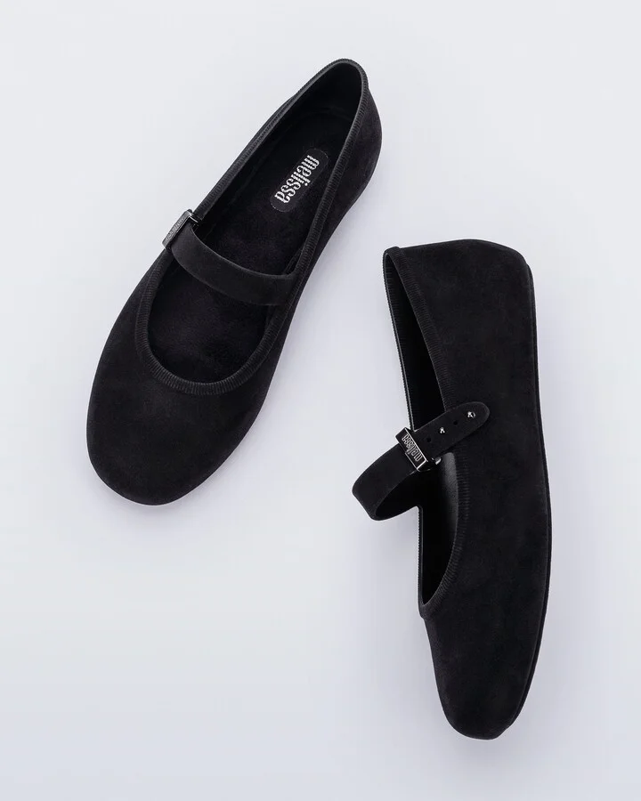 Soft Ballerina Velvet - Black - Image 3