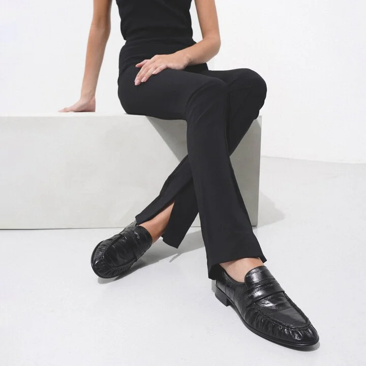 Soft black eel loafers - Image 6