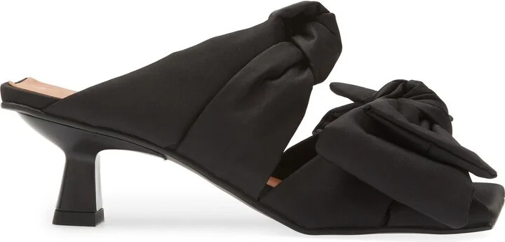 Soft Bow Kitten Heel Sandal - Image 3