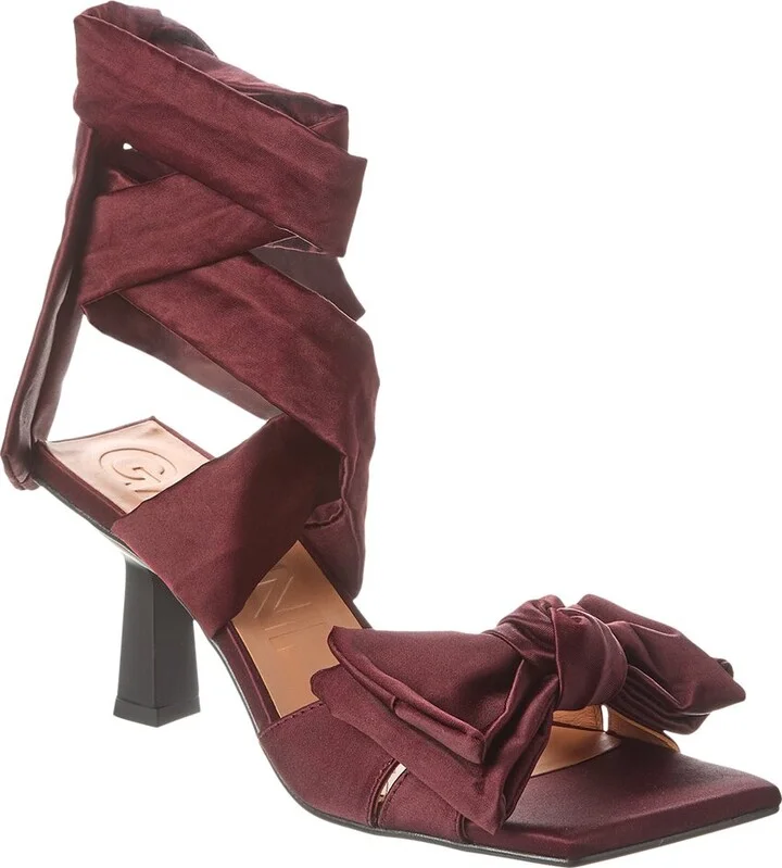 Soft Bow Satin Sandal
