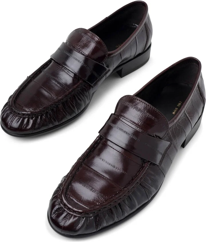 Soft brown eel loafers - Image 5