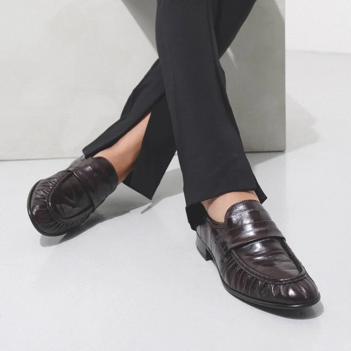Soft brown eel loafers - Image 6