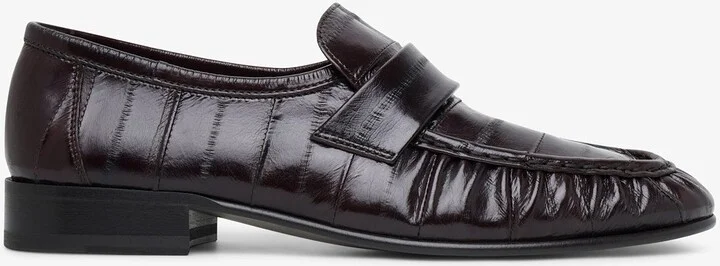 Soft brown eel loafers