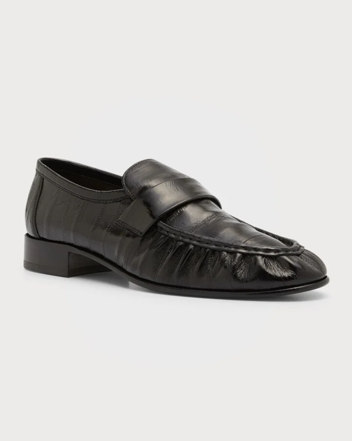 Soft Leather Flat Loafers - Image 2