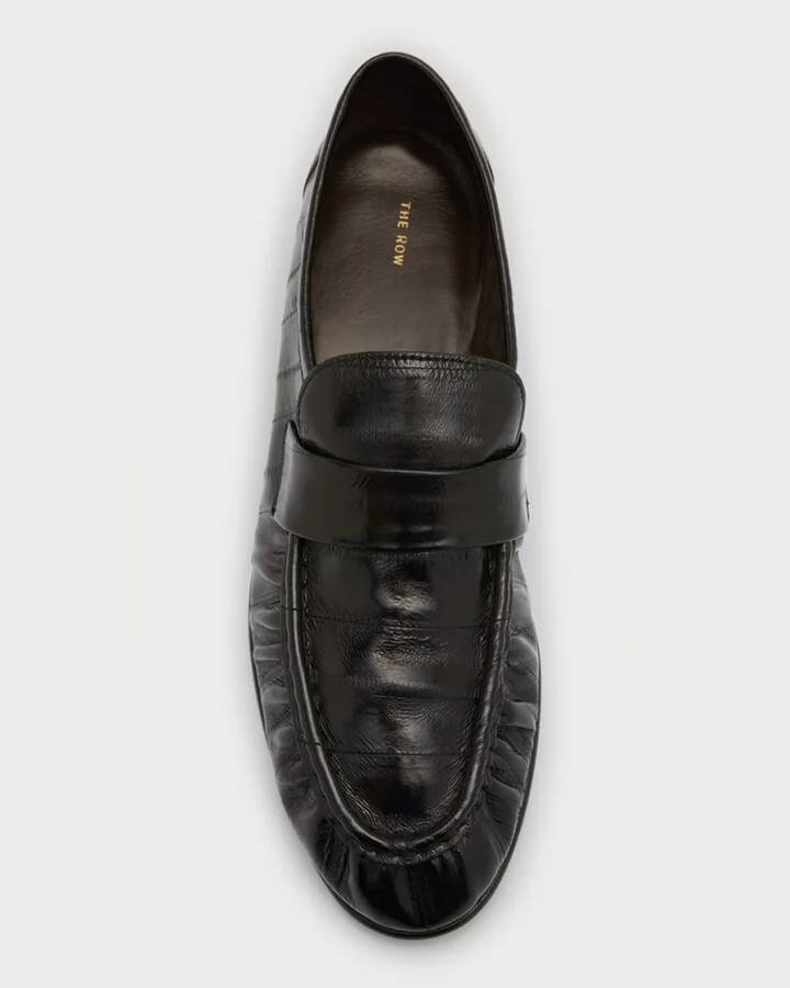 Soft Leather Flat Loafers - Image 3