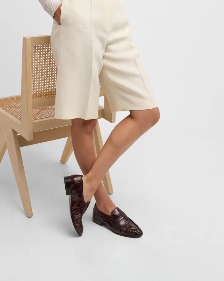 Soft Leather Flat Loafers - Image 4
