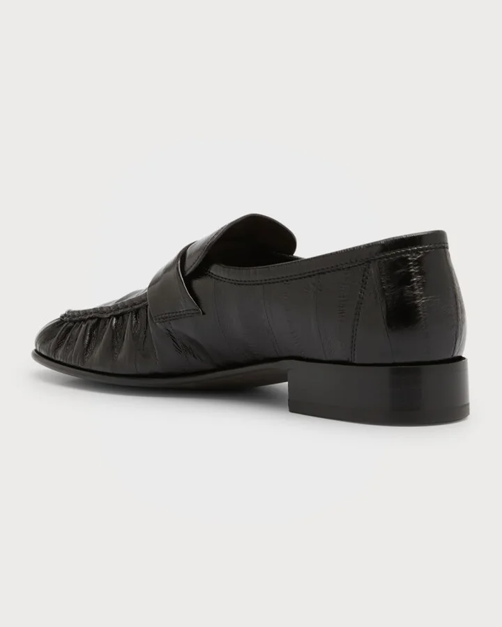 Soft Leather Flat Loafers - Image 6