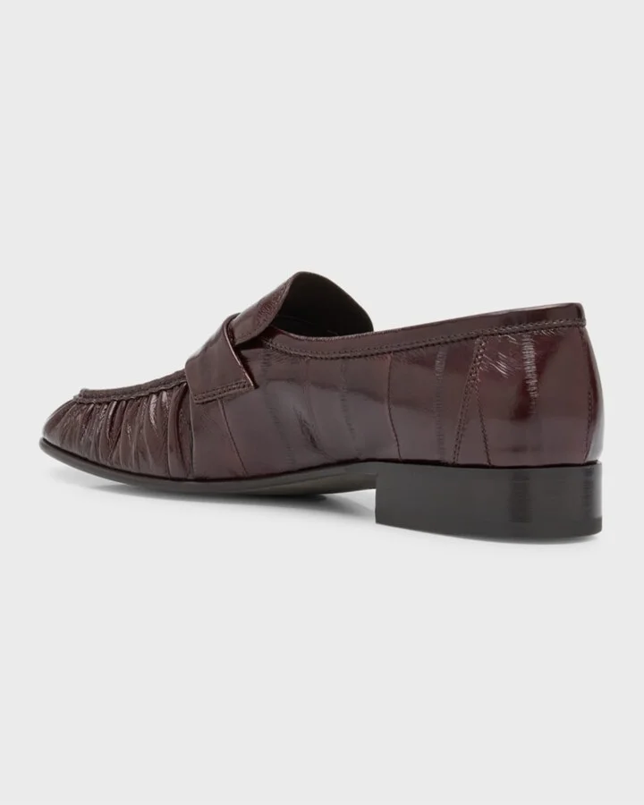 Soft Leather Flat Loafers - Image 8