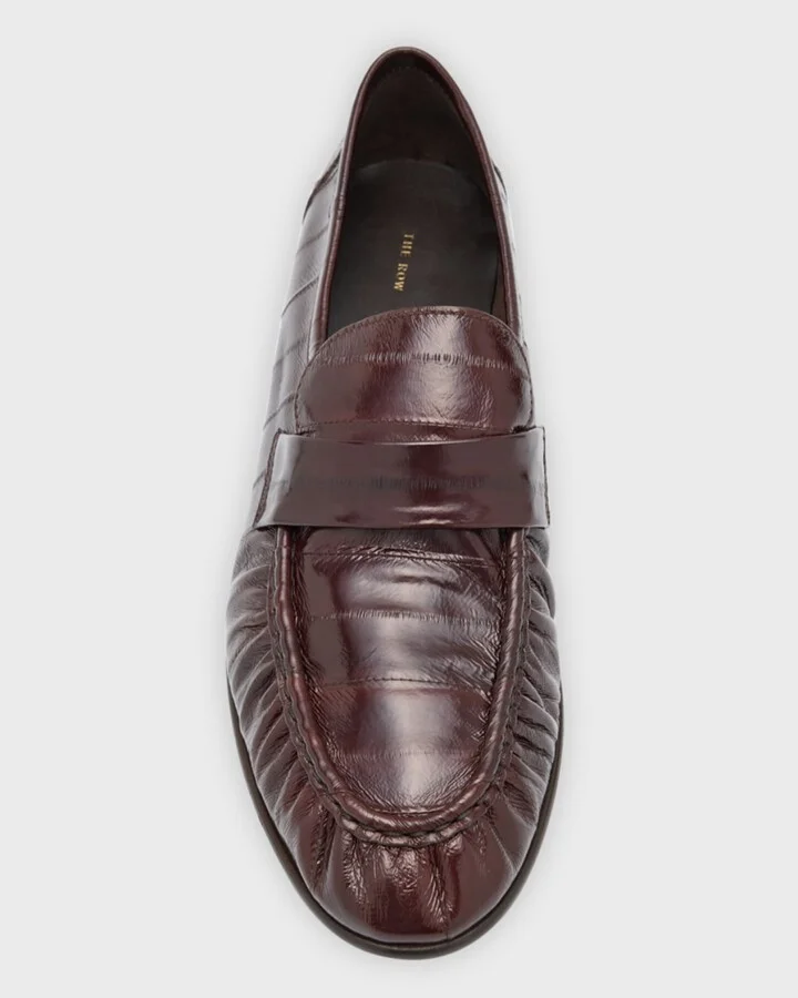 Soft Leather Flat Loafers - Image 9