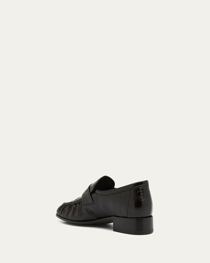Soft Leather Flat Loafers - Image 6