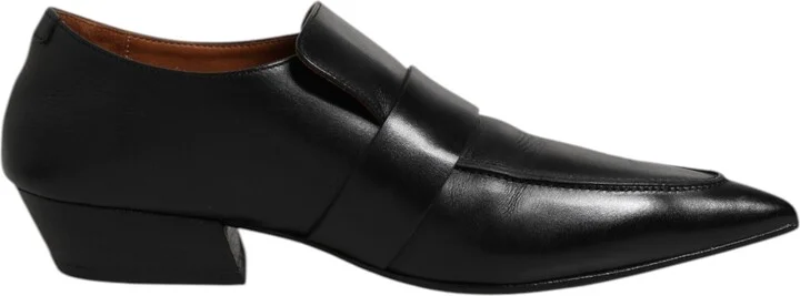 Soft Leather Loafer Pointed Toe Slip On Women's Shoes