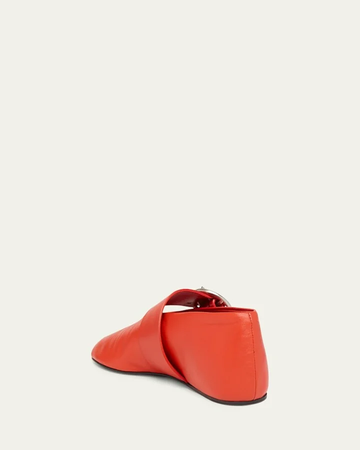 Soft Leather Mary Jane Ballerina Flats - Image 10