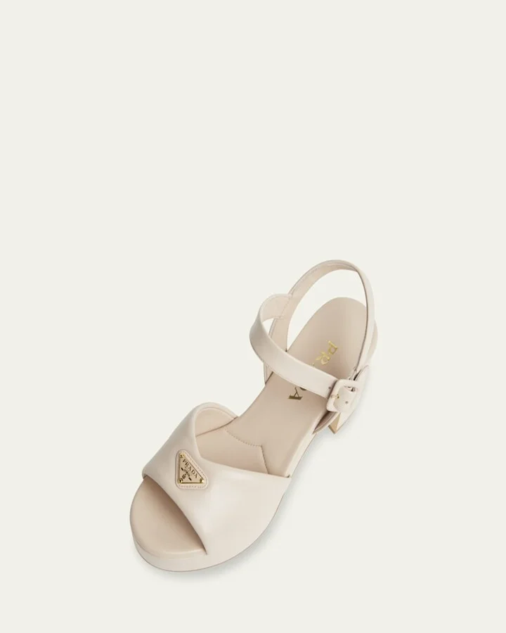 Soft Nappa Ankle Strap Platform Sandals - Image 8