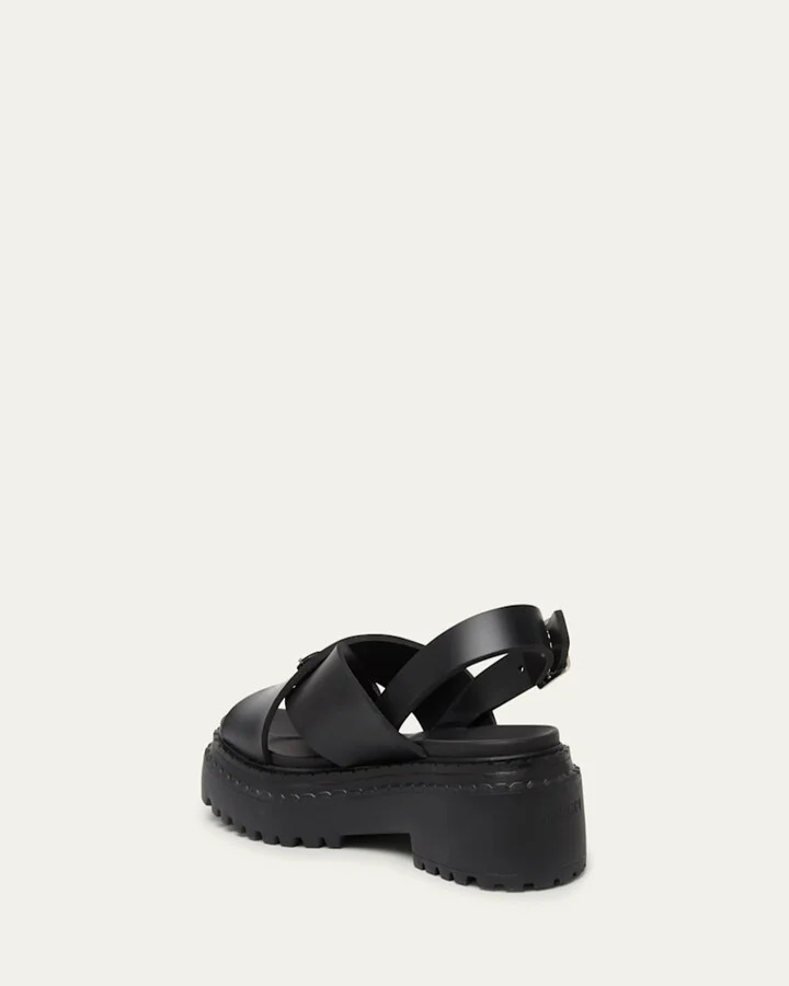 Soft Rubber Crisscross Strap Sandals - Image 2