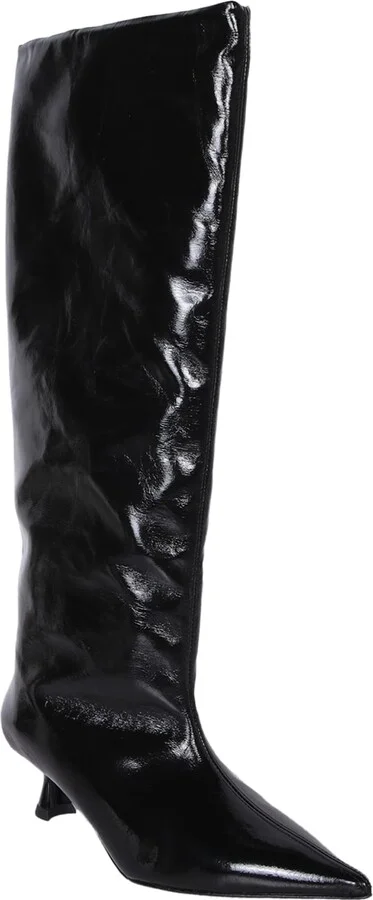 Soft Slouchy Black Boots - Image 2
