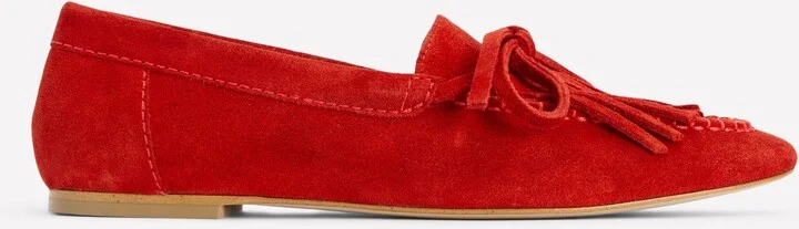 Soft Tassel Deck Shoes, Post Box Red