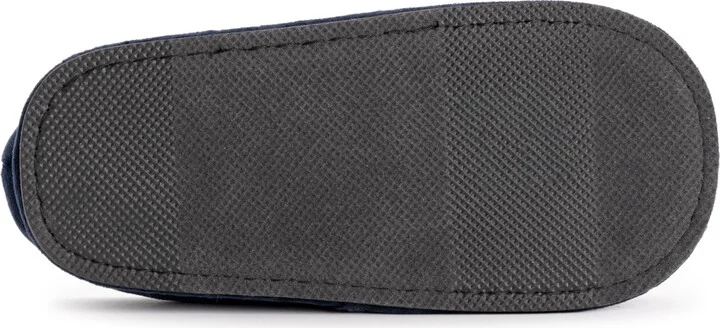 Softones By Muk Luks Unisex Adjustable Velour Slipper, Grey, M (W- 10-12 M- 7-9) - Image 3