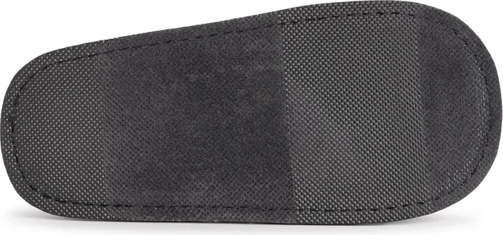 Softones By Muk Luks Unisex Adjustable Velour Slipper, Grey, M (W- 10-12 M- 7-9) - Image 4