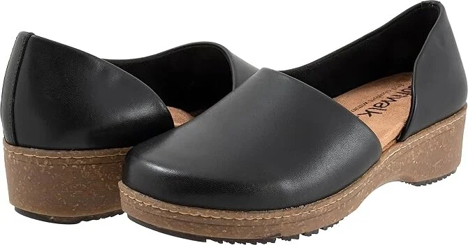 SoftWalk Addie Women's Shoes Black : 6 WW (EE), Leather