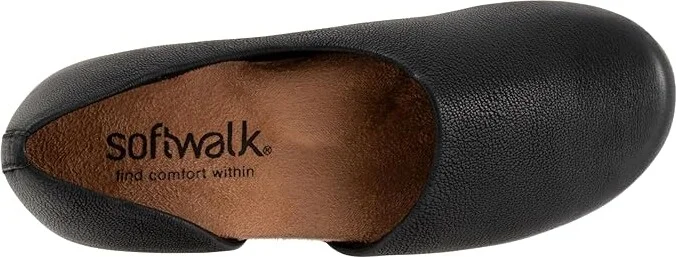 SoftWalk Addie Women's Shoes Black Nubuck : 6 W (D), Leather - Image 2