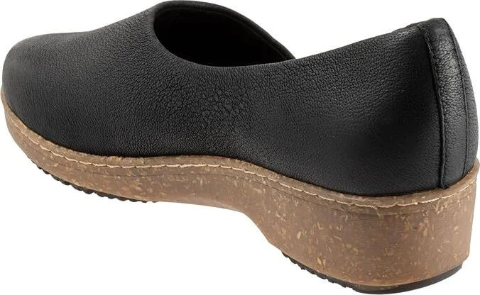 SoftWalk Addie Women's Shoes Black Nubuck : 6 W (D), Leather - Image 4