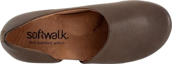 SoftWalk Addie Women's Shoes Dark Brown Nubuck : 7 WW (EE), Leather - Image 2