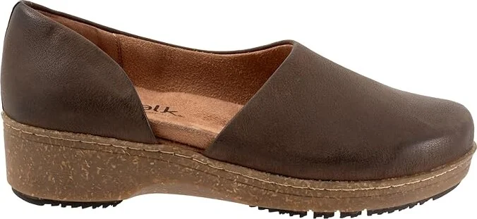 SoftWalk Addie Women's Shoes Dark Brown Nubuck : 7 WW (EE), Leather - Image 7