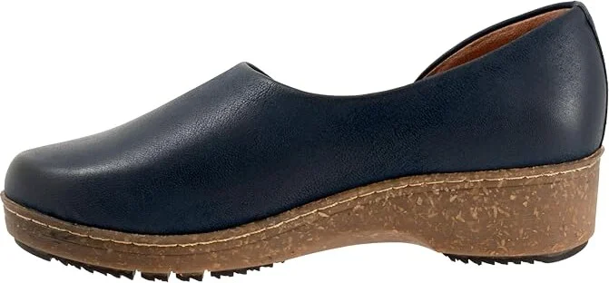 SoftWalk Addie Women's Shoes Navy Nubuck : 10.5 WW (EE), Leather - Image 6