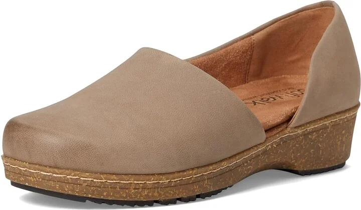 SoftWalk Addie Women's Shoes Taupe Nubuck : 7.5 WW (EE), Leather - Image 5