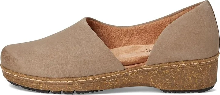 SoftWalk Addie Women's Shoes Taupe Nubuck : 7.5 WW (EE), Leather - Image 6
