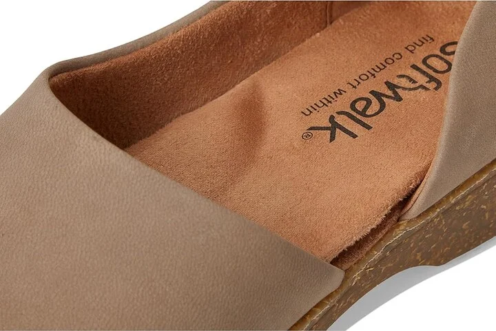 SoftWalk Addie Women's Shoes Taupe Nubuck : 7.5 WW (EE), Leather - Image 7