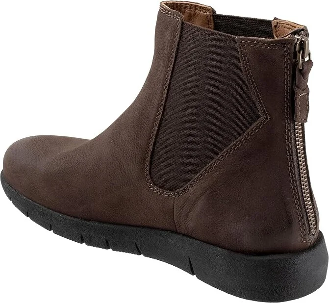 SoftWalk Albany Women's Boots Dark Brown : 11 W (D), Leather - Image 4