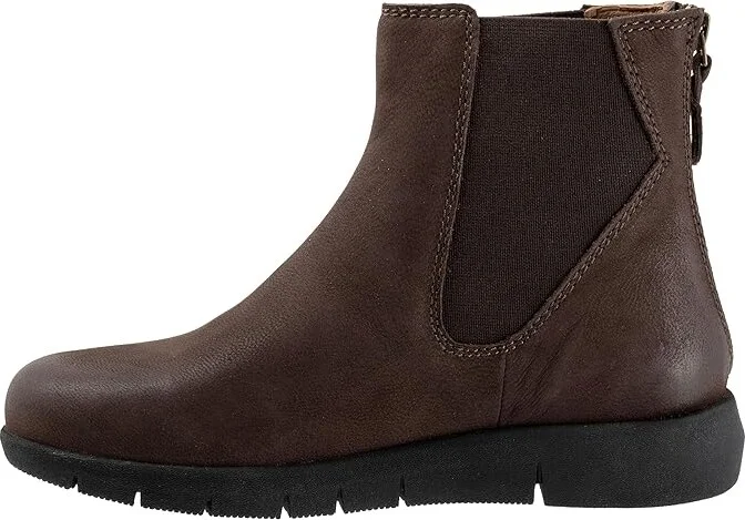 SoftWalk Albany Women's Boots Dark Brown : 11 W (D), Leather - Image 6