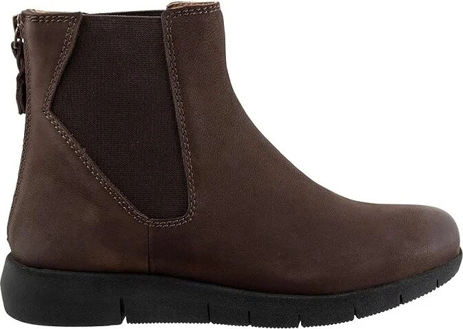 SoftWalk Albany Women's Boots Dark Brown : 11 W (D), Leather - Image 7
