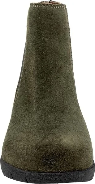 SoftWalk Albany Women's Boots Dark Green Suede : 7.5 N (AA), Leather - Image 5