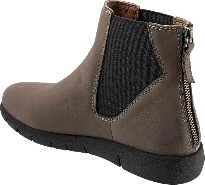 SoftWalk Albany Women's Boots Grey : 9.5 W (D), Leather - Image 4