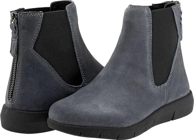 SoftWalk Albany Women's Boots Smoke Suede : 10.5 M (B), Leather