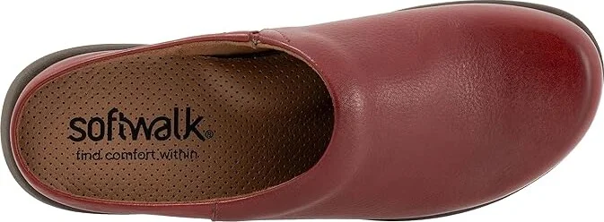 SoftWalk Andria Women's Shoes Dark Red : 9.5 N (AA), Leather - Image 2