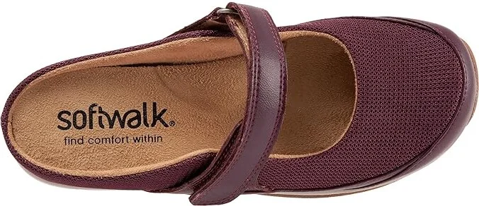 SoftWalk Arcadia Women's Shoes Burgundy : 8 M (B), Textile/Mesh/Leather - Image 2