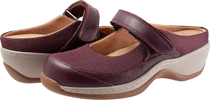 SoftWalk Arcadia Women's Shoes Burgundy : 8 M (B), Textile/Mesh/Leather