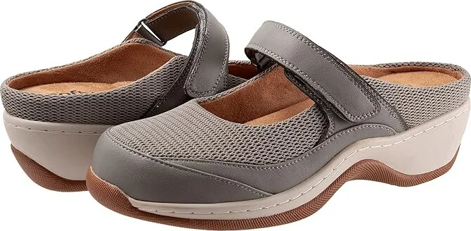 SoftWalk Arcadia Women's Shoes Cement : 10 N (AA), Mesh/Leather