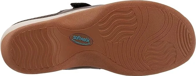 SoftWalk Arcadia Women's Shoes Dark Brown : 10.5 M (B), Mesh/Leather - Image 3