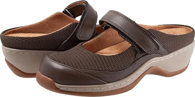 SoftWalk Arcadia Women's Shoes Dark Brown : 10.5 M (B), Mesh/Leather