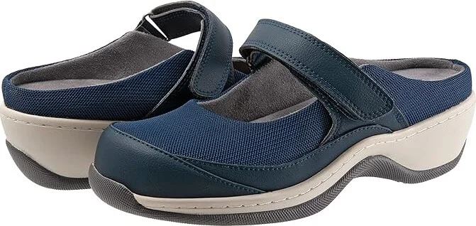 SoftWalk Arcadia Women's Shoes Navy : 5.5 M (B), Textile/Mesh/Leather