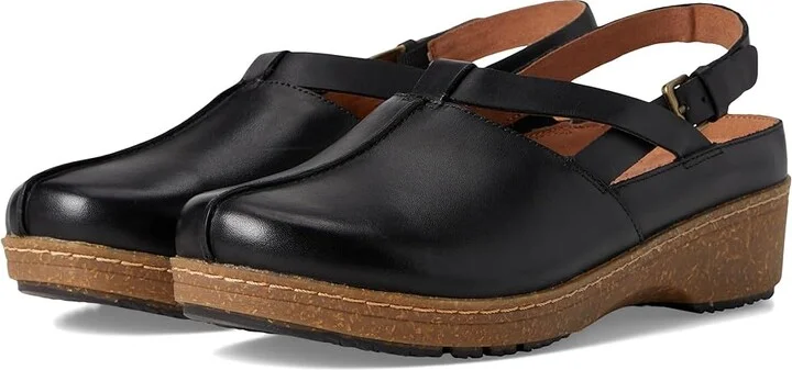 SoftWalk Arica Women's Slippers Black : 5 M (B), Leather/Rubber