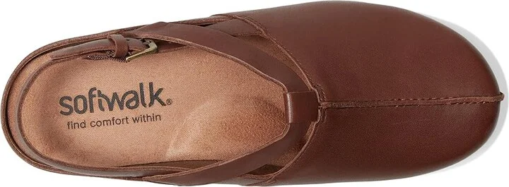 SoftWalk Arica Women's Slippers Brown : 8 M (B), Leather/Rubber - Image 2