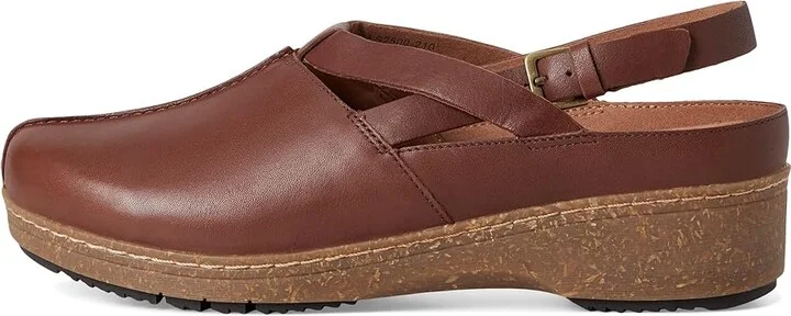 SoftWalk Arica Women's Slippers Brown : 8 M (B), Leather/Rubber - Image 6