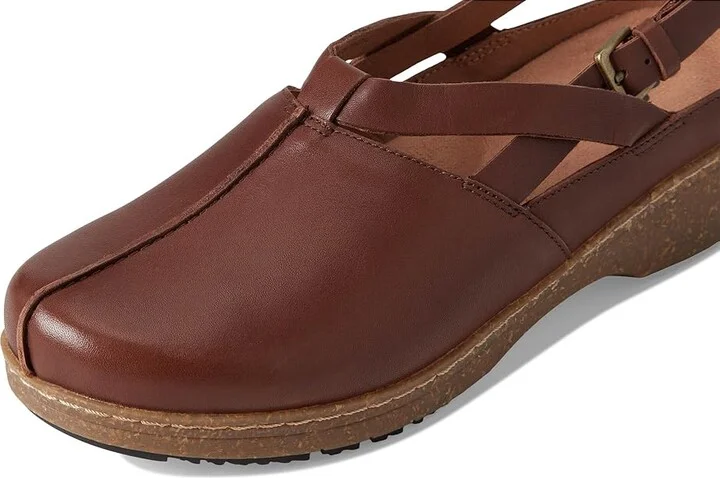 SoftWalk Arica Women's Slippers Brown : 8 M (B), Leather/Rubber - Image 7