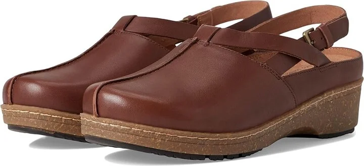 SoftWalk Arica Women's Slippers Brown : 8 M (B), Leather/Rubber